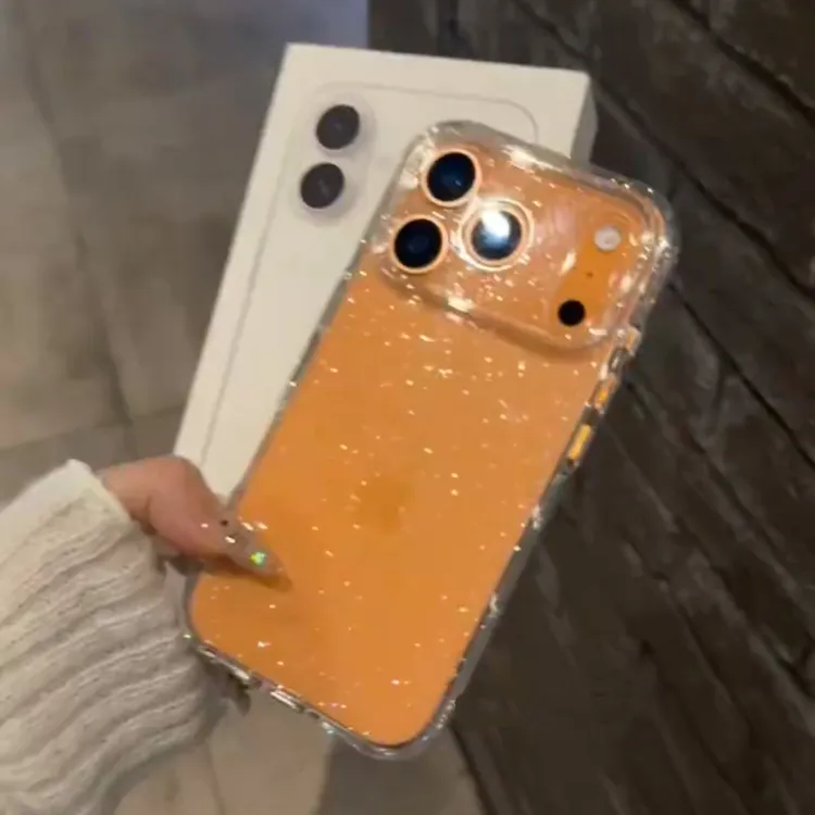 透明闪粉软壳适用苹果17promax手机壳iPhone16plus防摔15/1413