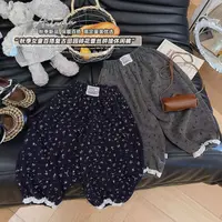 【校园神裤】新款女童秋季韩系碎花女宝宝印花休闲裤百搭灯笼裤
