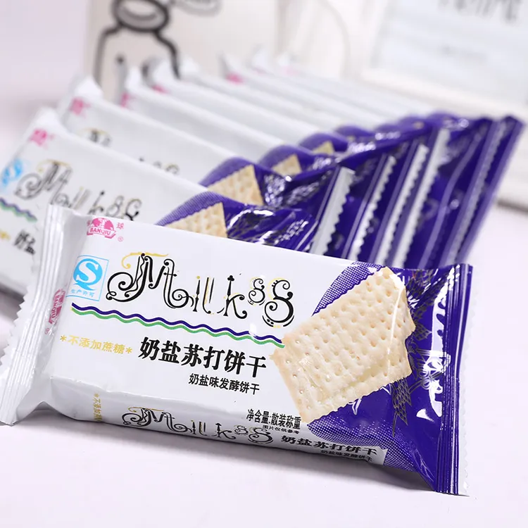 【袋装2份】半球奶盐苏打饼干芝麻味苏打早餐饼第358g