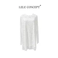 LELE CONCEPT丨【美超】都市时髦长款蕾丝衫FS25D0281Y