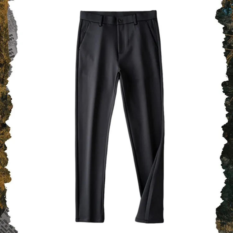 李子浪秋冬新品休闲裤男宽松加大码弹力百搭商务休闲西裤