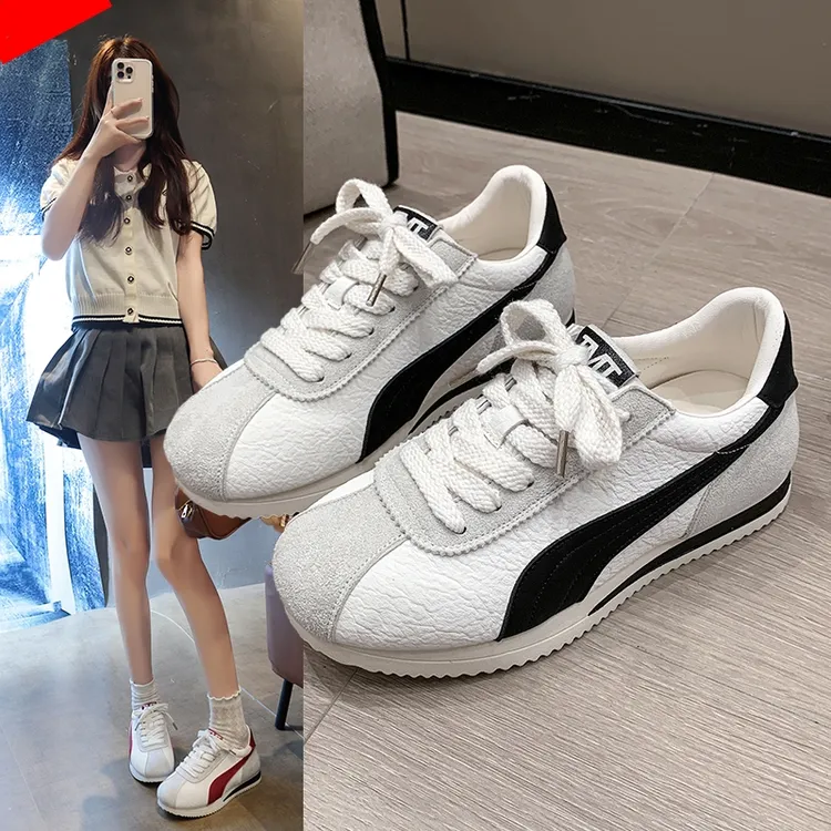 爆款阿甘鞋女厚底2025秋季新款时尚百搭小白鞋学生休闲运动鞋子女