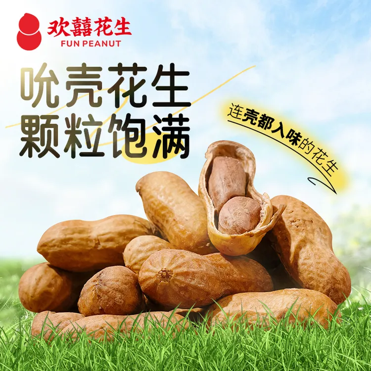 【达人专属】【当家爆款】山核桃味花生解馋零食追剧必备连壳有味熟花生