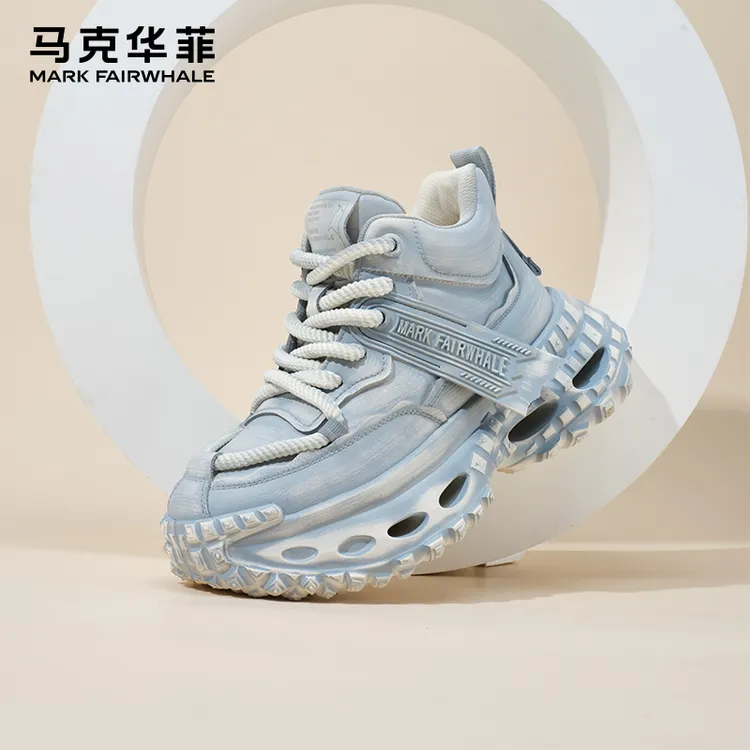 马克华菲轮胎老爹鞋春夏新款厚底增高百搭运动鞋透气超轻休闲鞋女