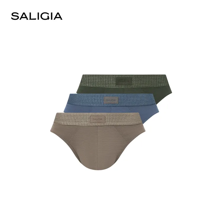 SALIGIA爱丁堡公爵柔光莫代尔桑蚕丝男士三角内裤