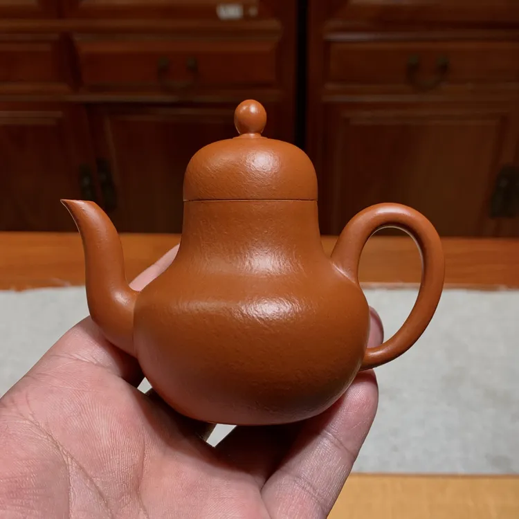 宜兴紫砂壶 全手工 思婷壶 容量90cc 原矿小煤窑朱泥红泥小容量