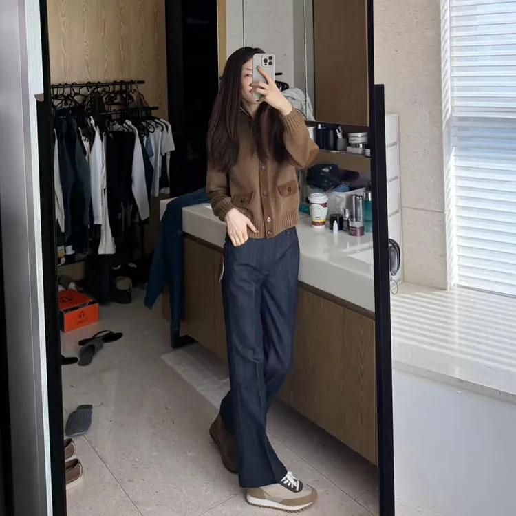 ROMI STUDIO“复古调性”绵羊毛山羊绒混纺松弛毛织外套RWCASG5112