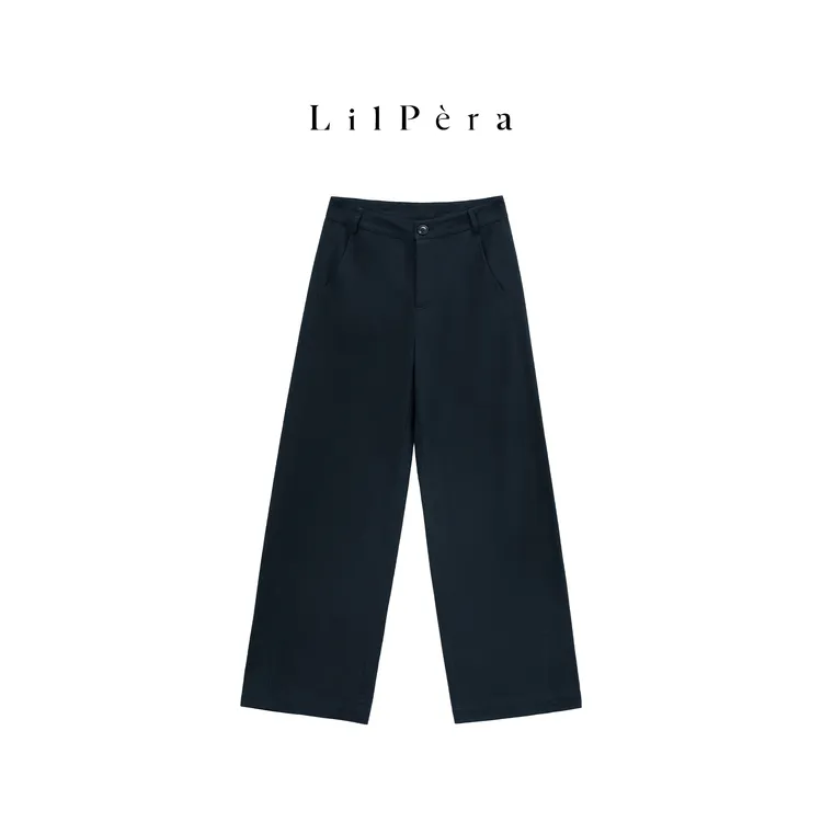 Lilpera胖梨定制 “香蕉裤”百搭秋款设计感微弧香蕉裤休闲裤B87