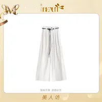 美人访【实穿调性】老钱松弛感休闲裤直筒裤高腰3736