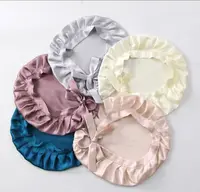 C 桑蚕丝纯色舒适凉爽便捷女浴帽p96