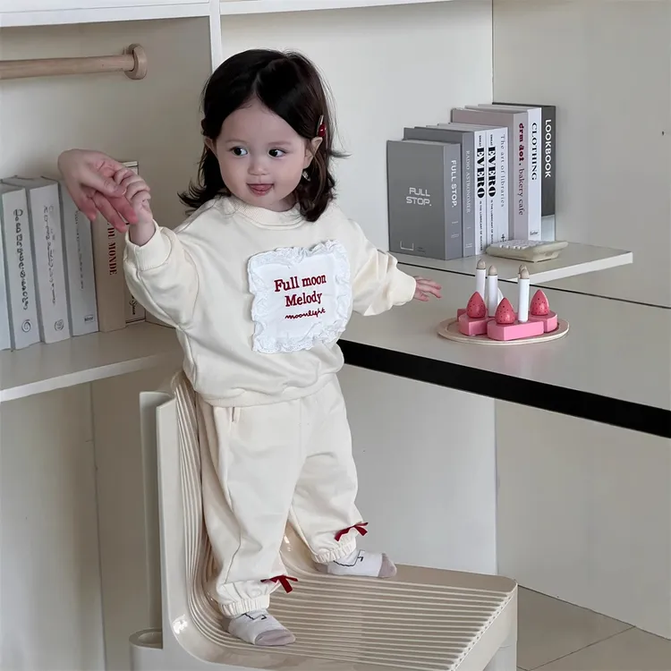 女童2025春季新款衣服韩版童装儿童卫衣套装春款宝宝春装两件套