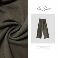 Ms·Yao【绾风】高腰设计感绑带显瘦长裤  3931