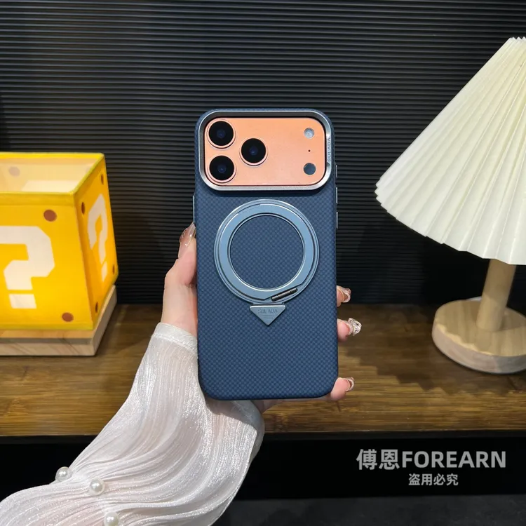 适用于苹果17ProMax手机壳新款iPhone17pro保护套17磁吸凯夫拉纹