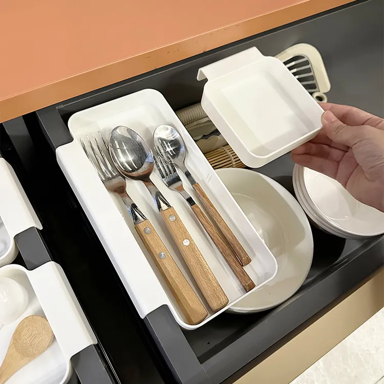省空间抽屉家用分隔盒厨房橱柜分格分类整理收纳化妆品办公收纳盒