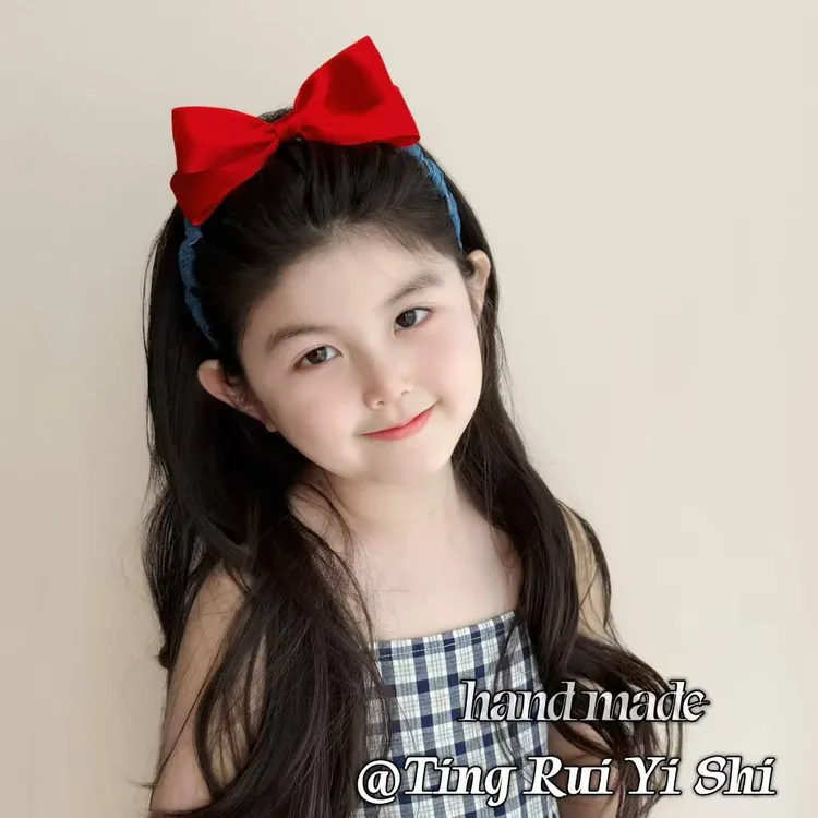 白雪公主即视感精致公主风可爱蝴蝶结发箍发夹发绳