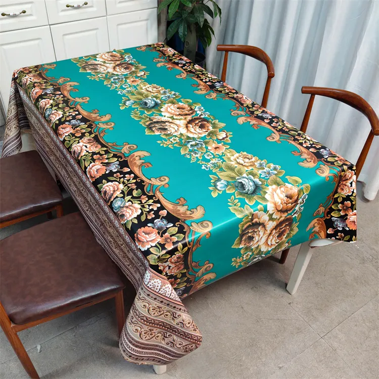 加厚TPU天丝桌布肤感Q弹柔软防水防油防烫免洗皮革餐桌布特厚款