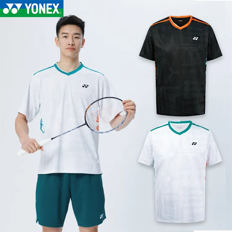 25年新款尤尼克斯YY羽毛球速干服运动服T恤上衣短袖110035BCR