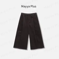 【马德里】Mayya Plus麦芽定制气质显瘦流光风梭织裤32537522
