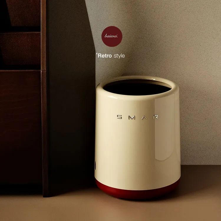 垃圾桶家用客厅厨房卫生间卧室办公室轻奢奶油纸篓厕所书房收纳桶