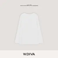 W.Diva【会呼吸的棉】黑科技长绒棉时尚休闲百搭T恤1TDMT9190