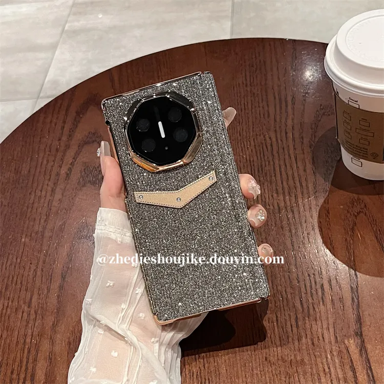 适用华为Mate XT三折叠非凡大师手机壳高级感镶钻全包双铰链保护