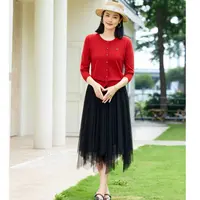 蒂薇娅【高档天丝系列】2026春装新款时尚减龄款天丝上衣02278