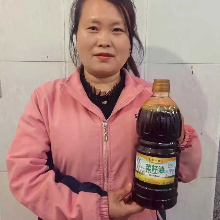 【菜籽油】4.7斤陕西农家熟榨菜籽，浓香小榨纯家乡味道，带3两试吃装