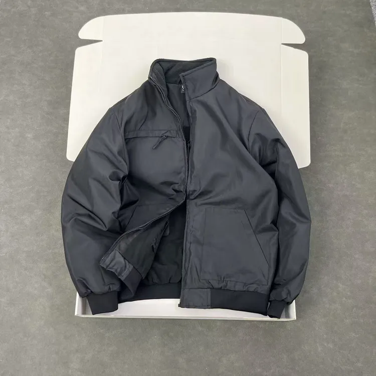 美单 有大码 男士防风保暖立领加绒加厚夹克外套