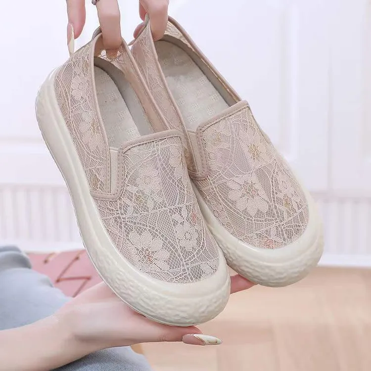 渔夫鞋子镂空女夏季透气学生休闲鞋女新款百搭软底春夏