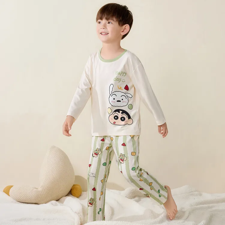 【100%纯棉圆领合集】蛋仔卡通睡衣舒适亲肤柔软家居服长袖长裤卡通