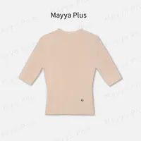 【小柏丽】Mayya Plus麦芽定制轻奢气质显瘦百搭款毛织上衣32437335