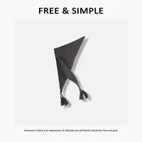Free&Simple-‘’流苏感‘秋季单品时尚韩系感百搭三角围巾-AL0196
