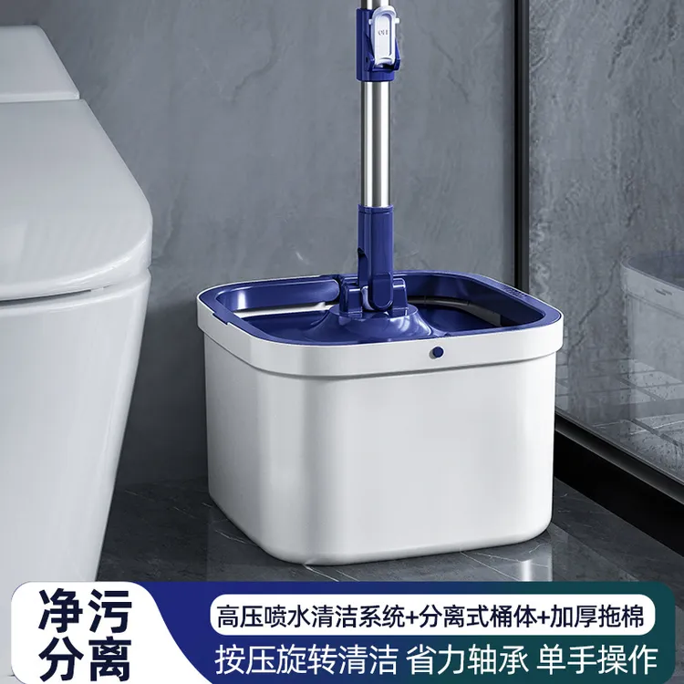 干湿两用旋转拖地拖把免手洗家用墩布桶甩干拖地自动脱水懒人拖布