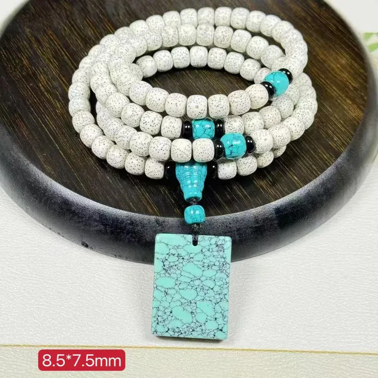 正宗海南星月菩提 脱脂顺白老型桶珠  高密高抛文玩串108颗吊坠