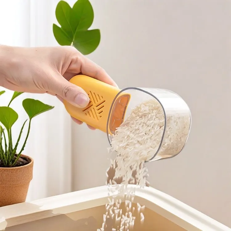 舀米勺多功能厨房家用食品新款刻度勺子创意舀面勺子五谷杂粮量勺