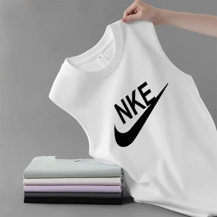 潮流男外穿夏季运动纯棉背心美式休闲薄款透气宽松坎肩无袖T恤