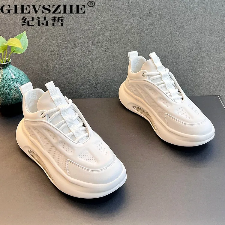 纪诗哲男士透气运动鞋秋季新款轻奢高端简约男士秋季防水高帮老爹