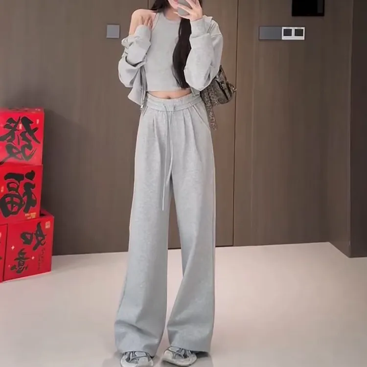 2025春季新款时尚显瘦气质女士网红洋气三件套百搭款D7094