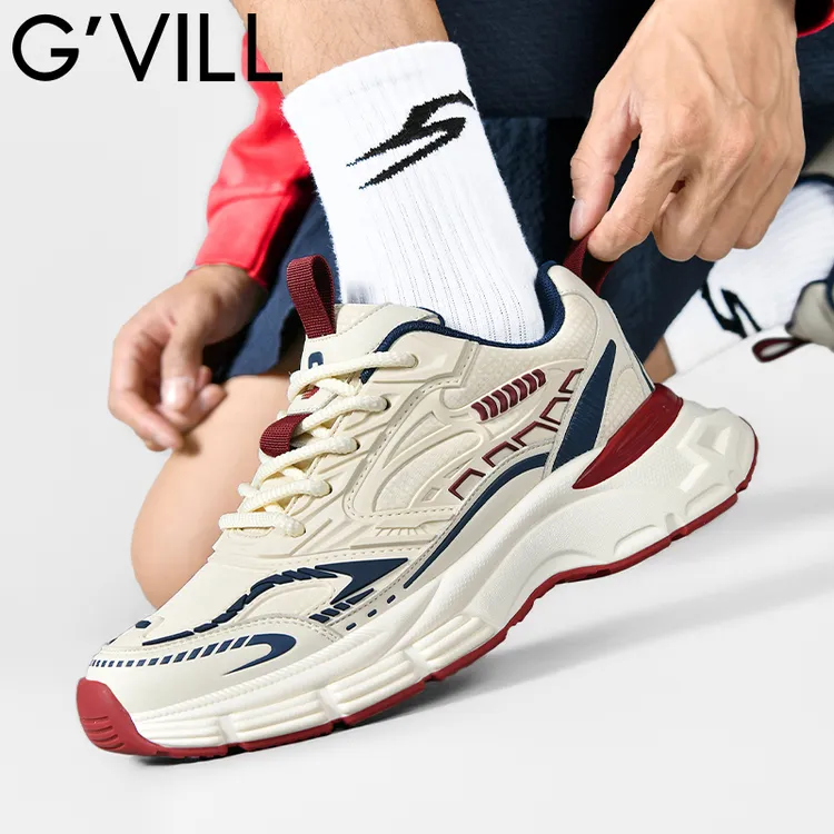 G'VILL/贵之步老爹鞋秋冬休闲鞋增高百搭潮流男鞋防水软底运动鞋