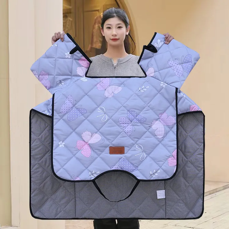 摩托车遮阳双面电动电瓶车防风被耐脏罩四季通用冬季双面防水防晒