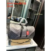 A064 keep旅行包棋盘格灰色45cm【国货到货带原标】礼盒现货发