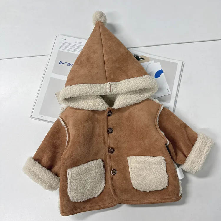 小洛妈 | 麂皮绒2.0 | 连帽设计 | 版型宽松舒适 | 加厚保暖K25