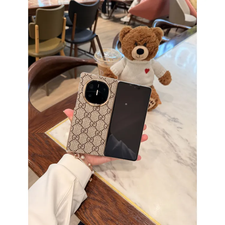 适用于华为MateX7/Matex6 电镀闪星星压花折叠手机壳 时尚单后壳