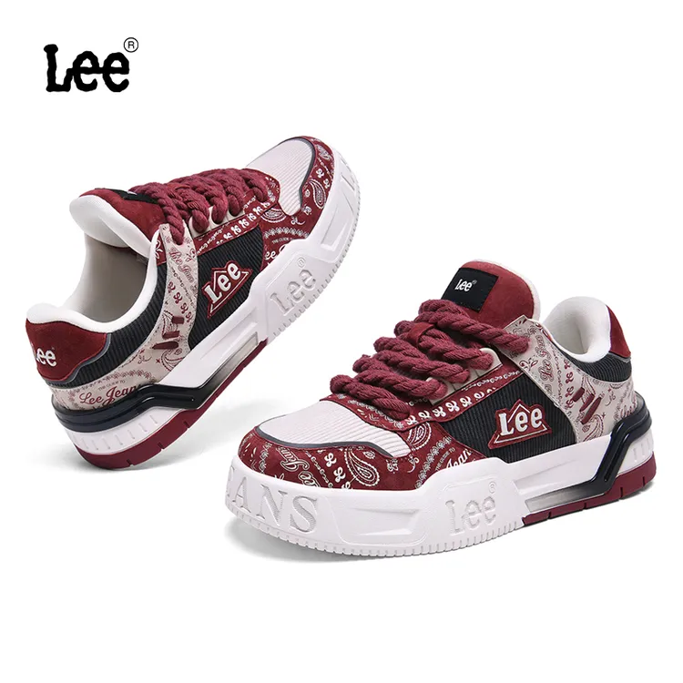 Lee新款百搭厚底时尚国潮板鞋增高防滑冬季复古透气休闲板鞋
