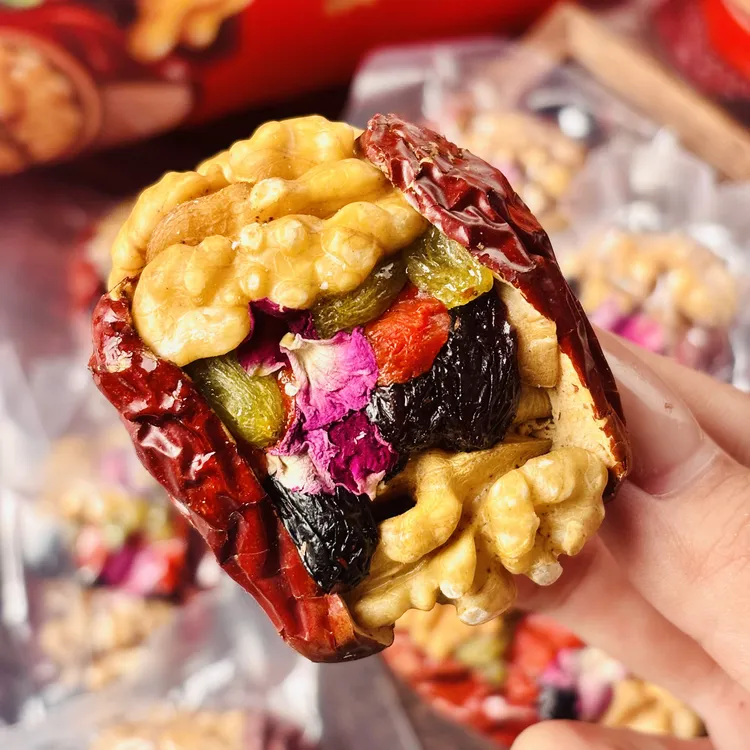 红枣夹核桃6种新疆食材五重口感脆香糯甜绵不掉渣不嗝牙