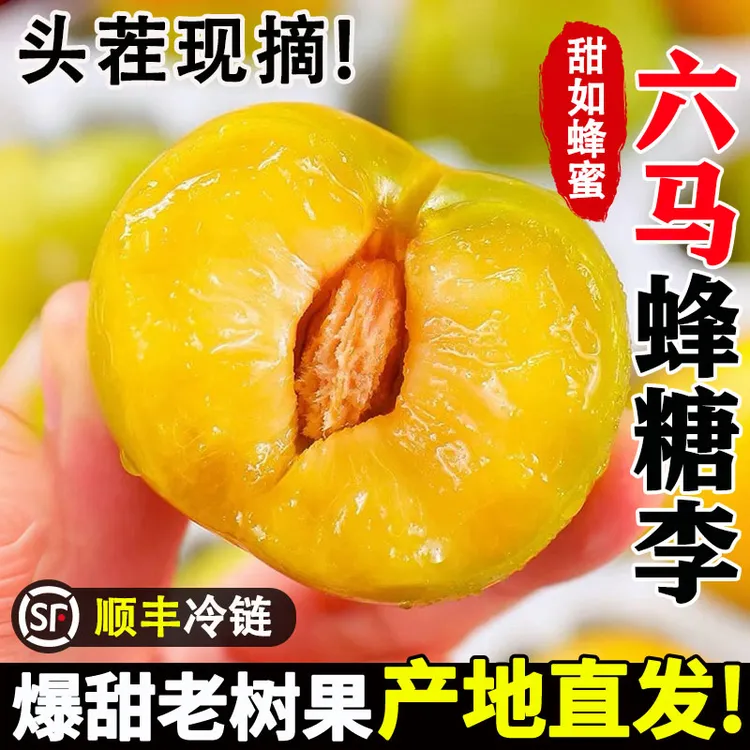 贵州正宗六马蜂糖李新鲜现摘脆甜特大果脱骨李子镇林蜂糖李礼盒装