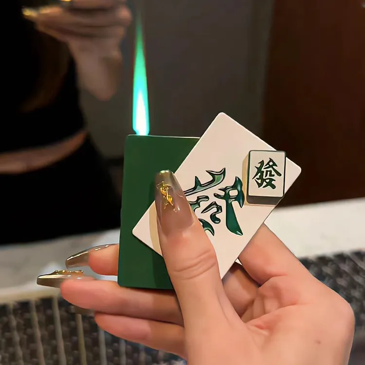 LOVELVLV旋转麻将打火机炫酷解压网红款高颜值发财创意防风个性潮