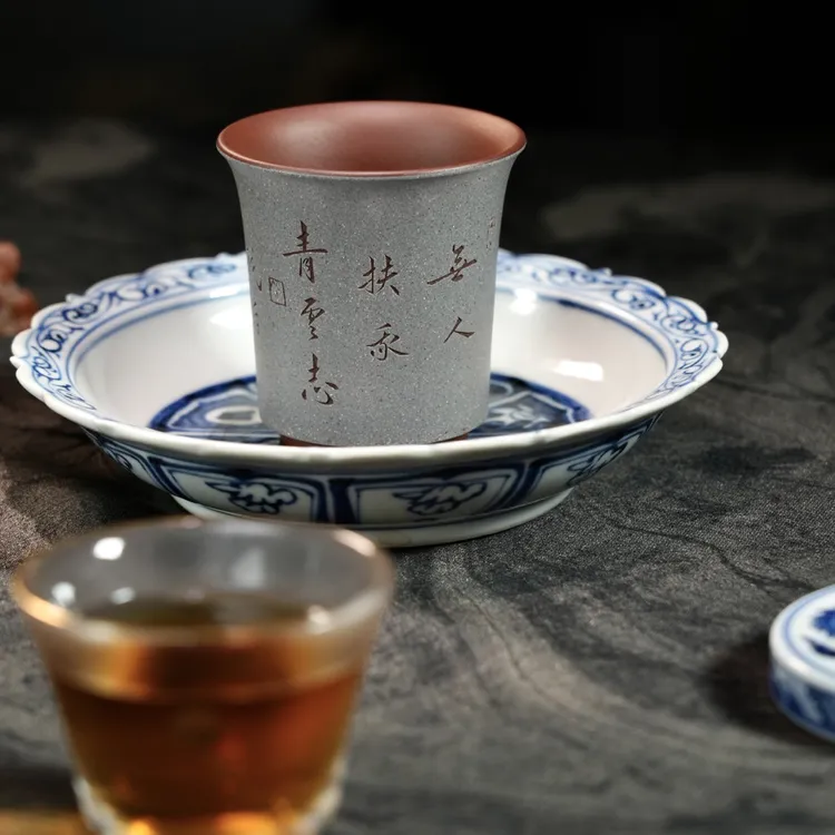 【主人杯·青云志】原矿紫泥（粉浆段泥）110cc（满）
