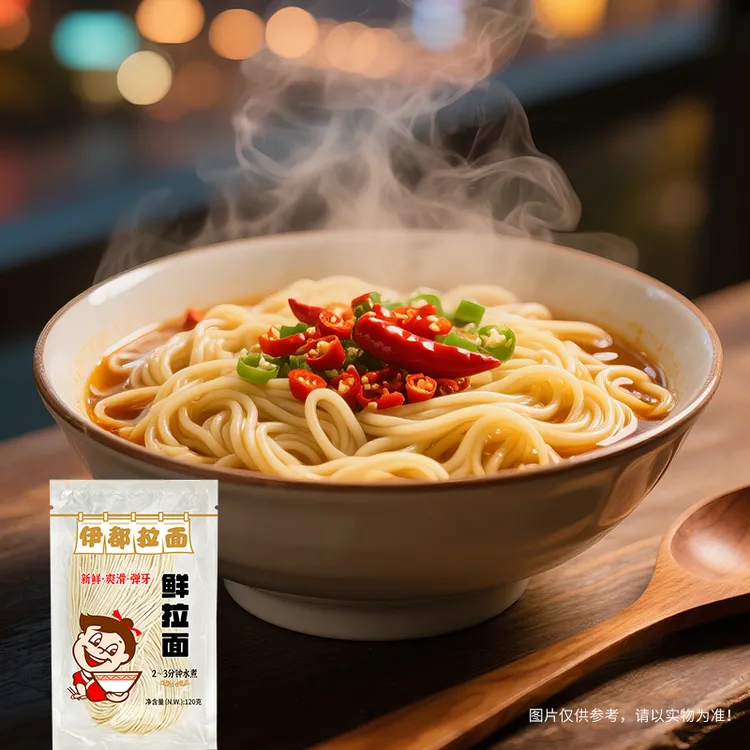 伊都 120g单包拉面劲道半干面鲜香美味拌面汤面炒面口味非油炸