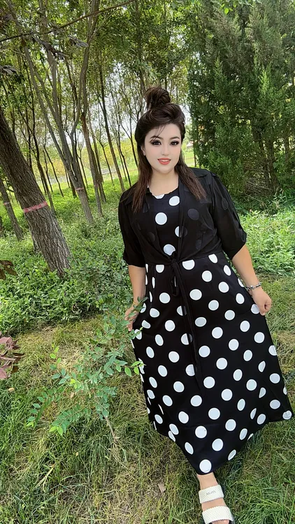 【衣雅优选】夏季新款气质显瘦蕾丝外披加连衣裙清冷系禅意衣服女